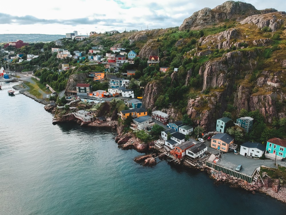 Newfoundland, Canada - Fishing village next to the Atlantic Ocean
