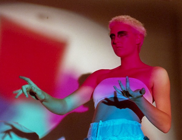 Portrait, Colour, Neon, Model