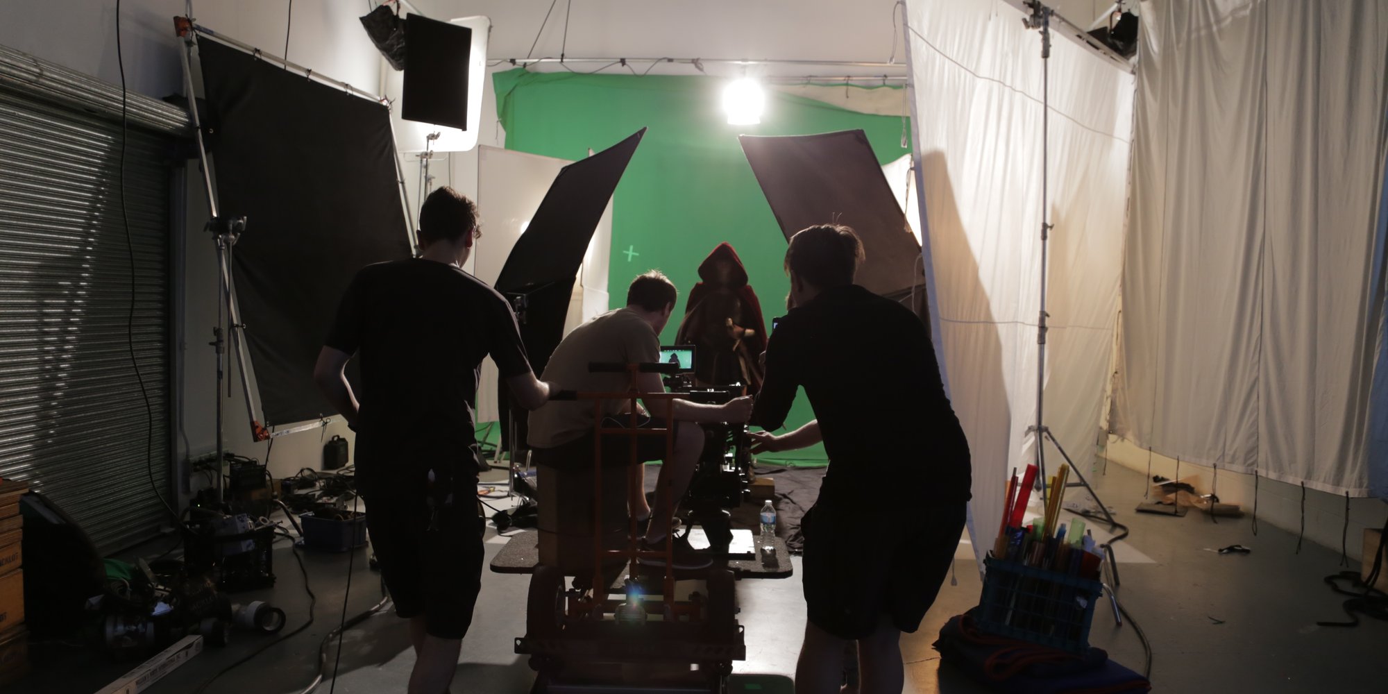 We shot a second day in studio for all our effects plates.