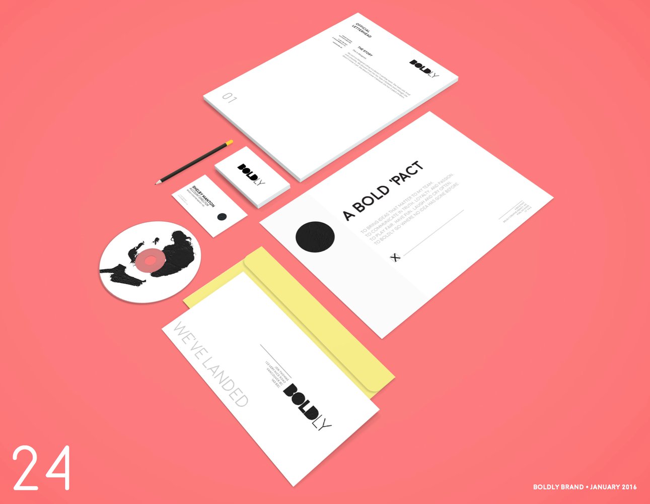 Boldly Brand Identity, January 2016