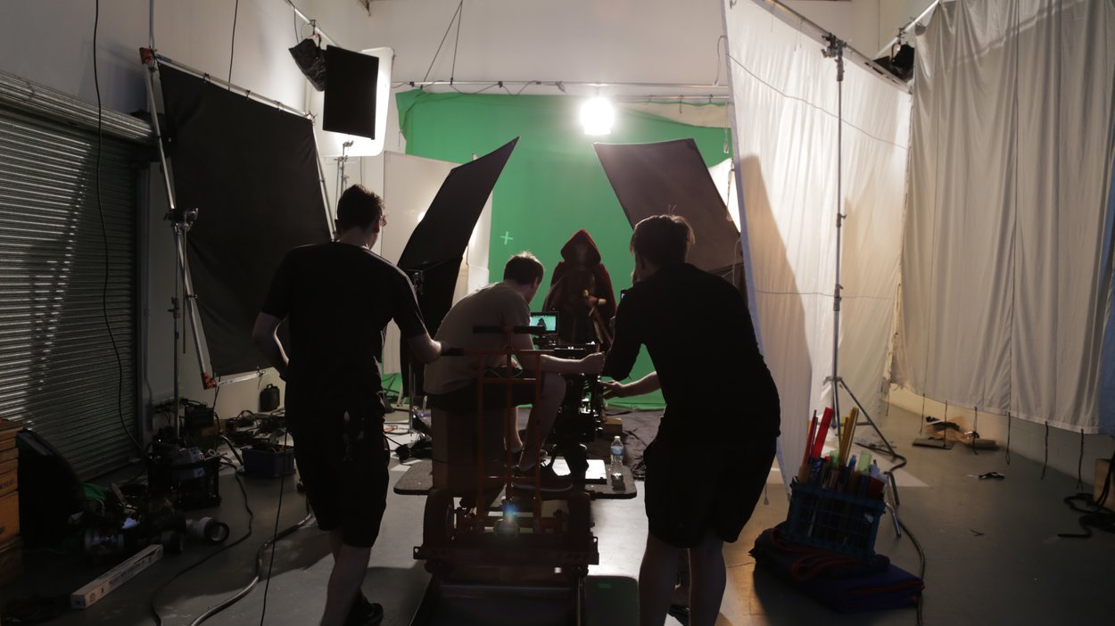 We shot a second day in studio for all our effects plates.