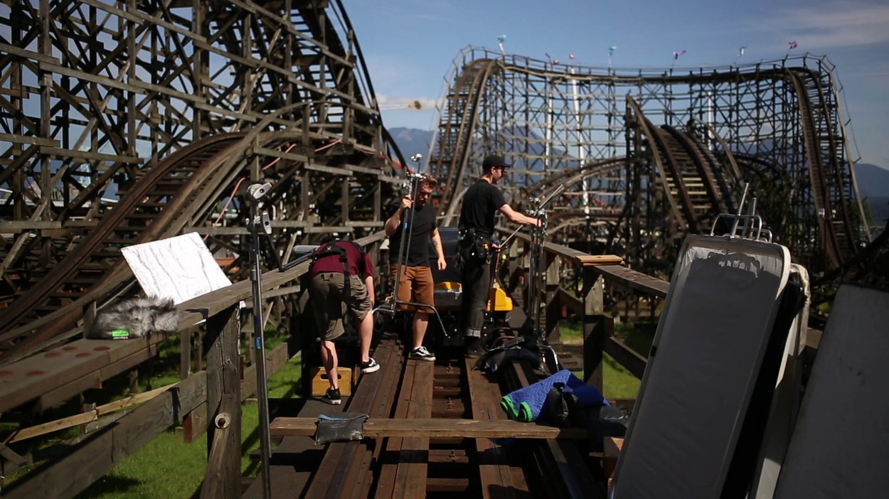 Setting up on the roller coaster