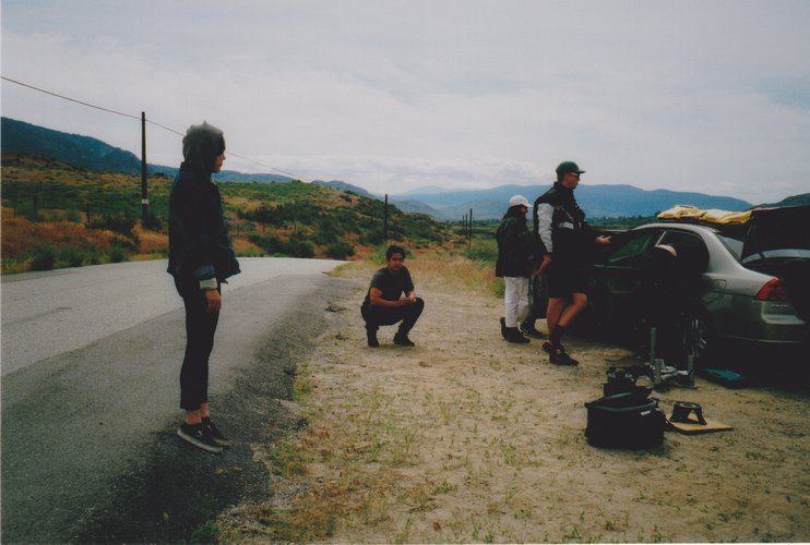 The crew on set of Kingspin