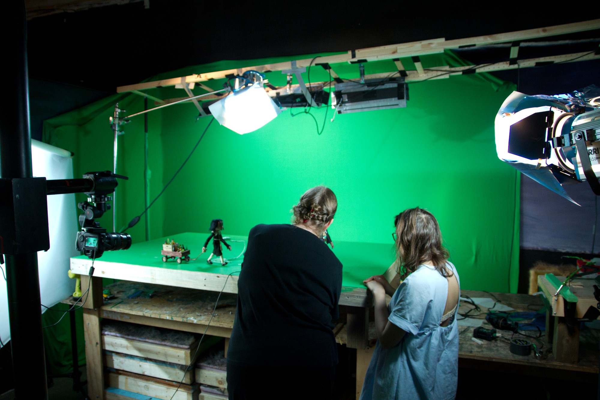 Animators prepping for the next frame of FFOTM.