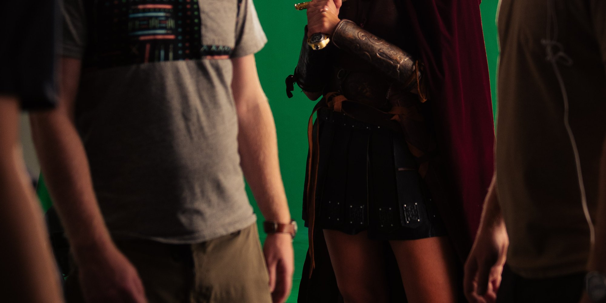 Our DP and Director chatting through the movement of the dolly.