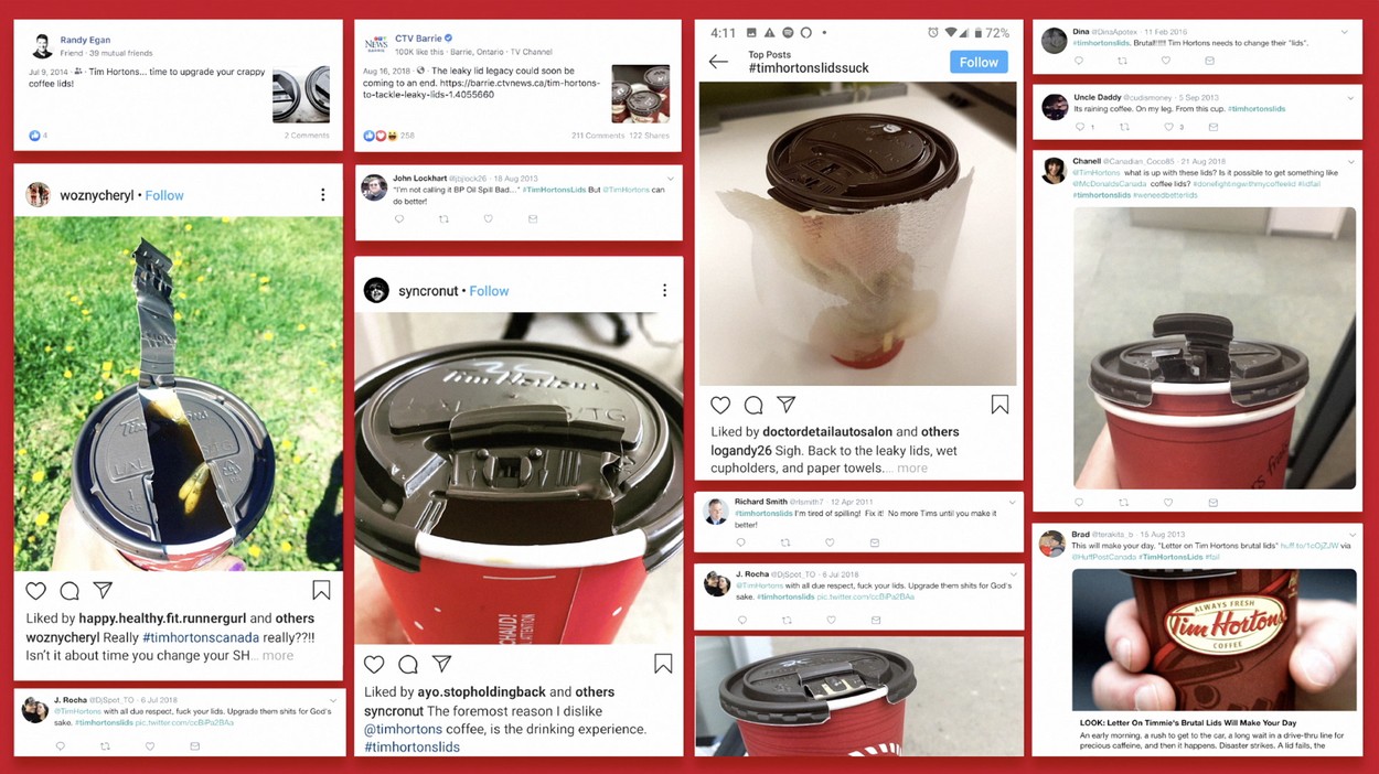 Old Coffee Lid - Tim Hortons