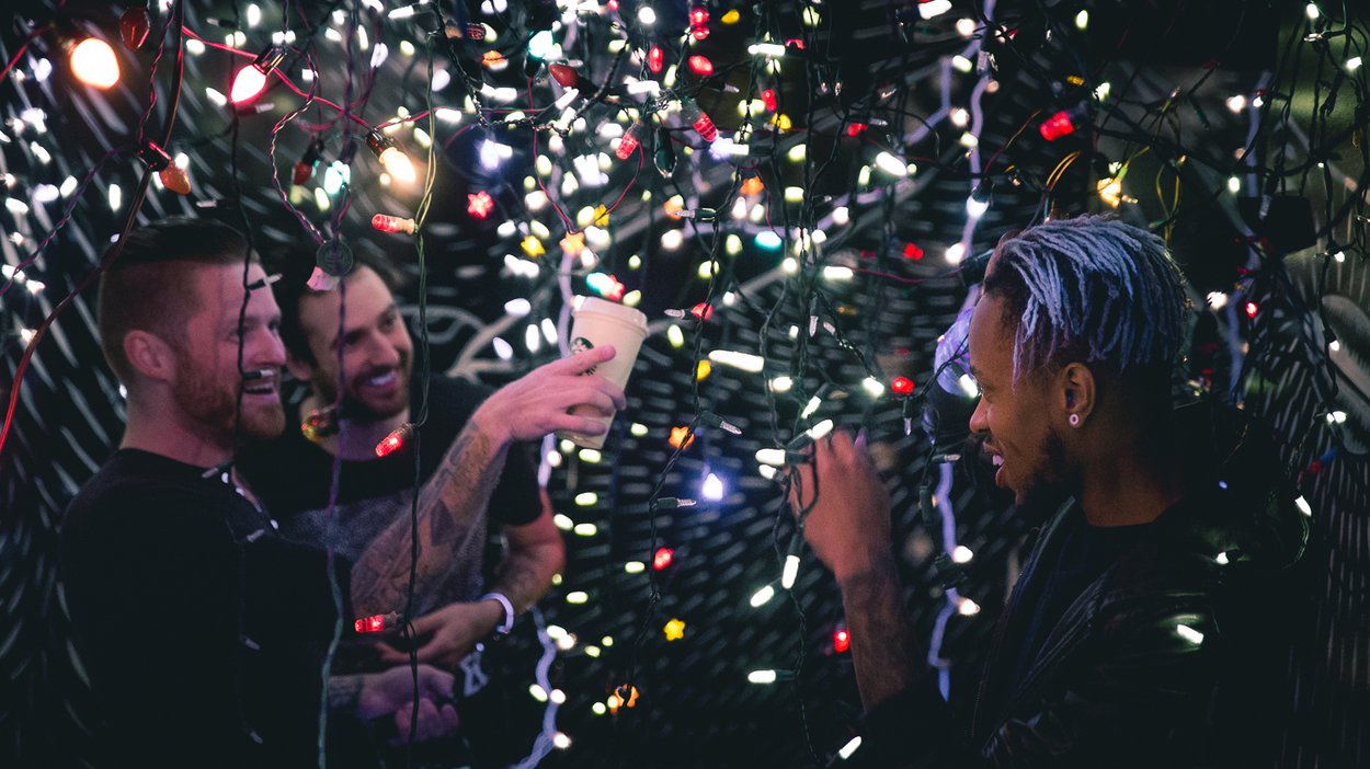 Everybody loves string lights, so we rigged them up in the club for a sweet dreamy sequence.