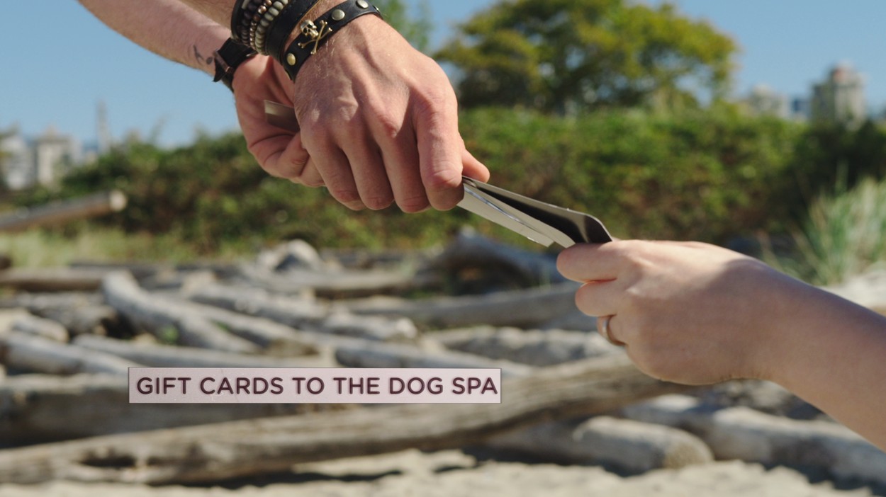 Marianas Trench giving gift cards to dog spa