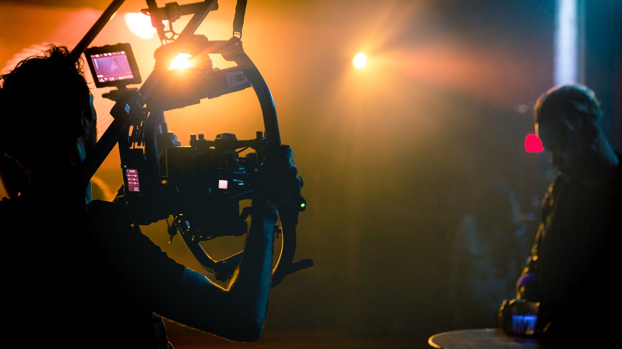 Cinematographer Devin Karringten with his MOVI rig.