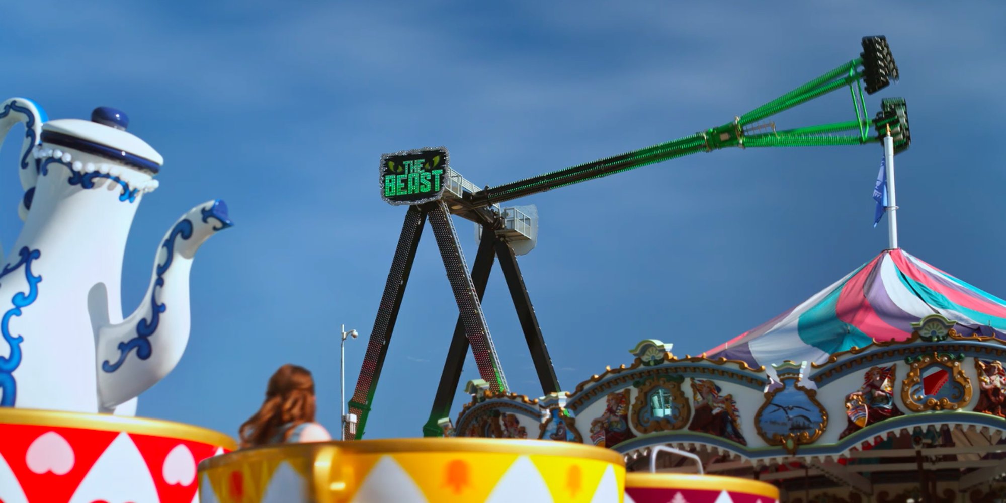 Our second spot of the day featured Playland's classic teacup ride.
