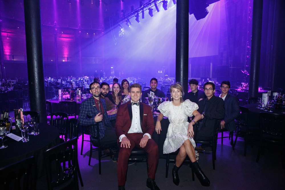 The BC delegation to the UKMVAs.  (L to R: Sebastien Galina, Farhad Ghaderi, Shelby Manton, Kristina Tywoniuk, Kristoff Duxbury, Kasey Lum, Lucy Higgs, Lucas Hrubizna, Blake Davey)