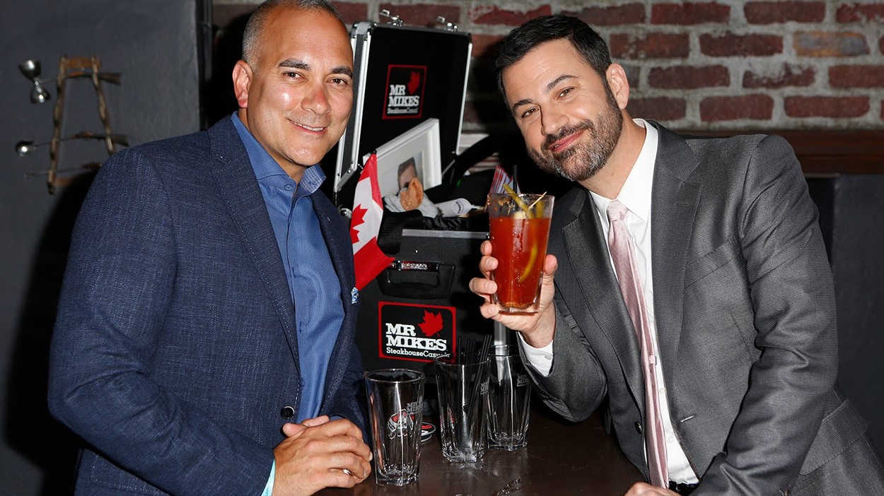 Jimmy Kimmel Drinks a Caesar
