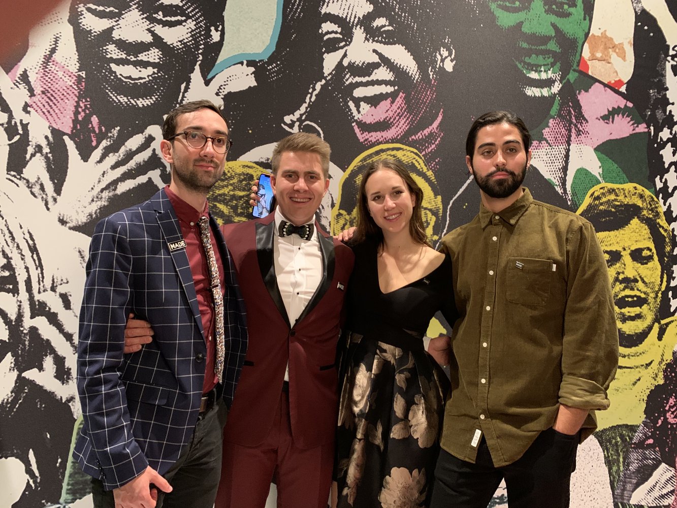 Director Farhad Ghaderi with BOLDLY on the red carpet at the 2019 UKMVAs.